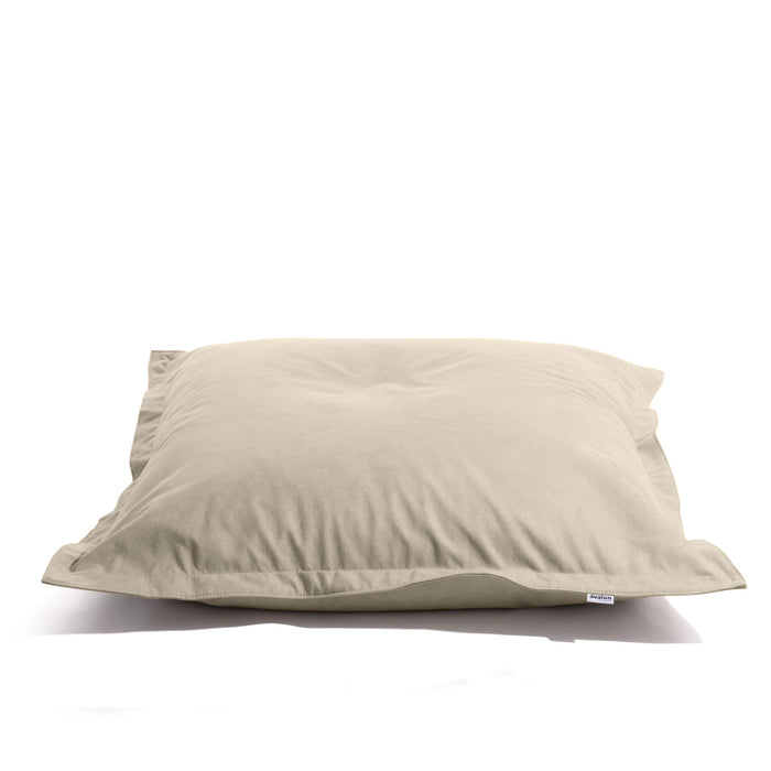 Pouf poltrona Cuscino Thin square in tessuto antimacchia Dali per interno dim.140x140 cm