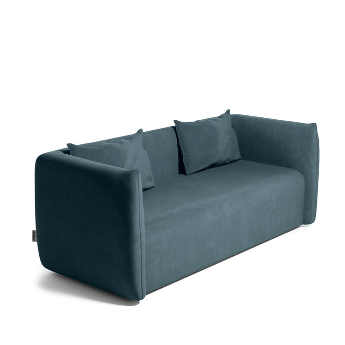 Divano Hug Avalon in Velluto per Sala d'attesa o Zona Living Dim: 84x190xH 68cm