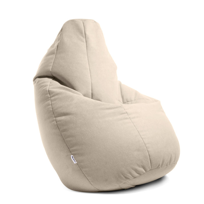 Pouf Poltrona Sacco media BAG L in tessuto antimacchia Dali dim. 80 x 125 cm