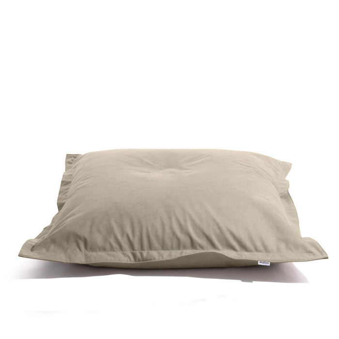 Pouf poltrona Cuscino Thin square in tessuto antimacchia Dali per interno dim.140x140 cm