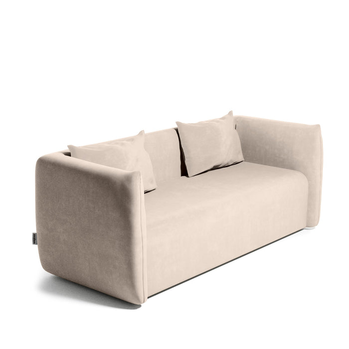 Divano Hug Avalon in Velluto per Sala d'attesa o Zona Living Dim: 84x190xH 68cm