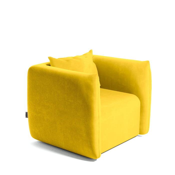 Divano Hug Avalon in Velluto per Sala d'attesa o Zona Living Dim: 84x190xH 68cm