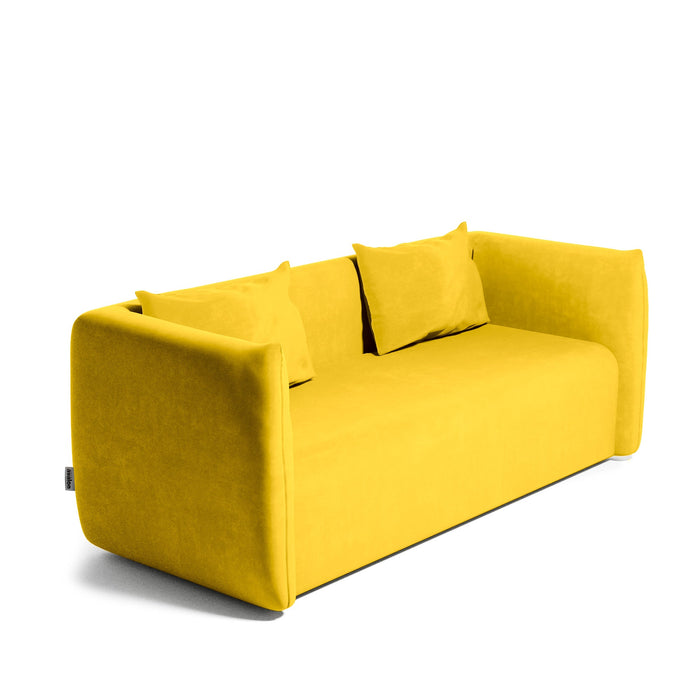 Divano Hug Avalon in Velluto per Sala d'attesa o Zona Living Dim: 84x190xH 68cm