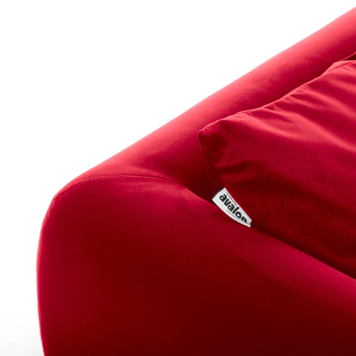 Poltrona Hug Avalon in Velluto per Sala d'attesa o Zona Living Dim: 84x84x H68cm