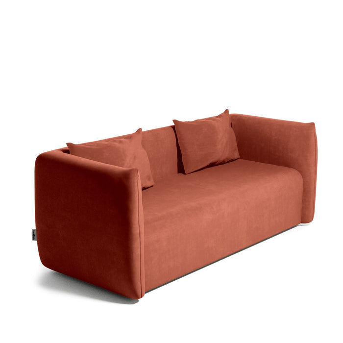 Divano Hug Avalon in Velluto per Sala d'attesa o Zona Living Dim: 84x190xH 68cm