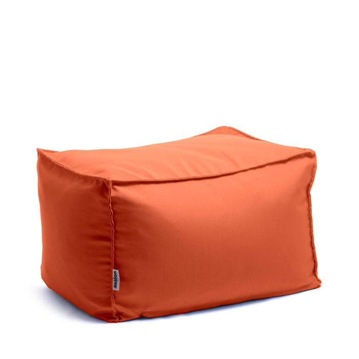 Pouf Badd in tessuto Antimacchia Dali imbottito dim: 45x60x38 cm