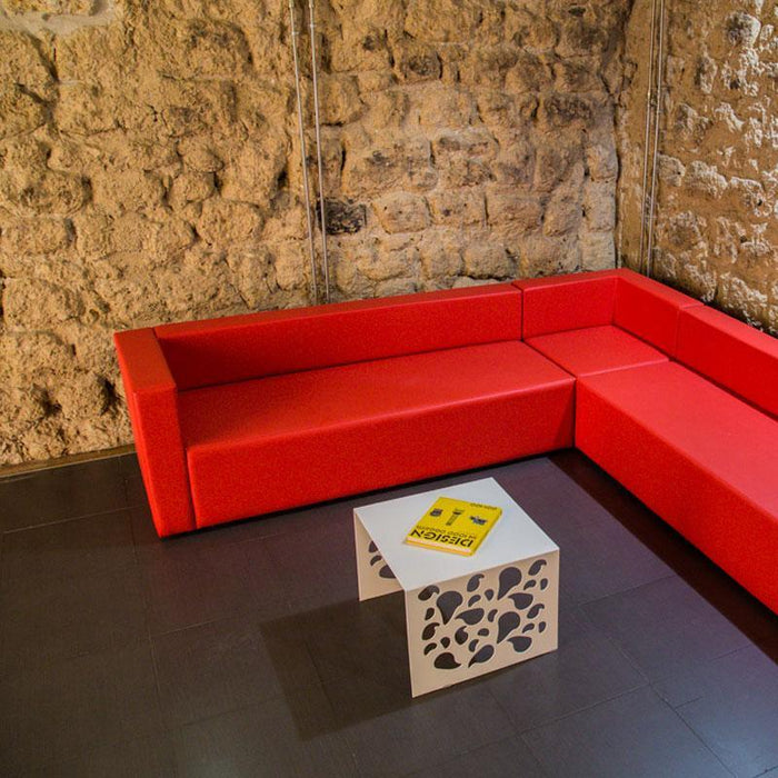 Divano 3 posti bracciolo destro Puma in Similpelle Mamba dim: 180x70x65 cm