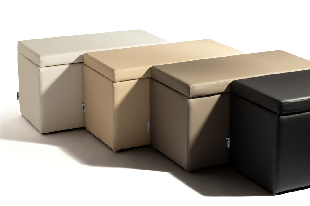 Pouf Contenitore PLUTO 82 cm Finta pelle Trendy - Avalon