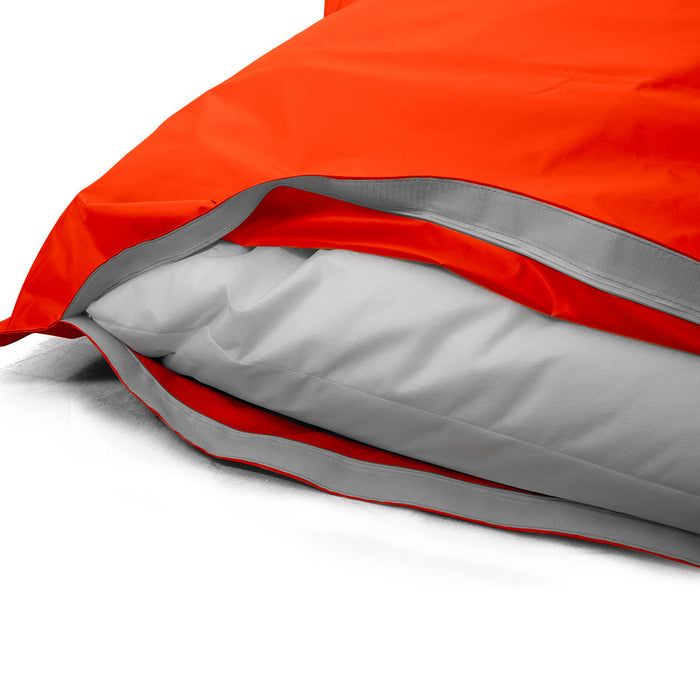 Pouf Cuscino Thin gigante sacca vuota in tessuto antistrappo impermeabile Jive per interno dim.200x140cm