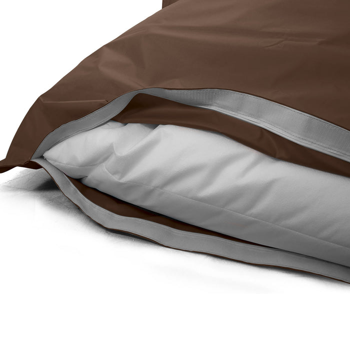 Pouf Cuscino Thin medio sacca vuota in tessuto antistrappo impermeabile Jive per interno dim.135x90 cm