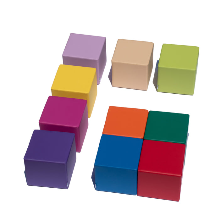 Avalon Pouf Rigido Cubo Similpelle Mamba Trendy Classe 1-IM Ignifugo per Interno ed Esterno. Dim: Larg. 45 cm X Prof. 45 cm X Alt. 43 cm
