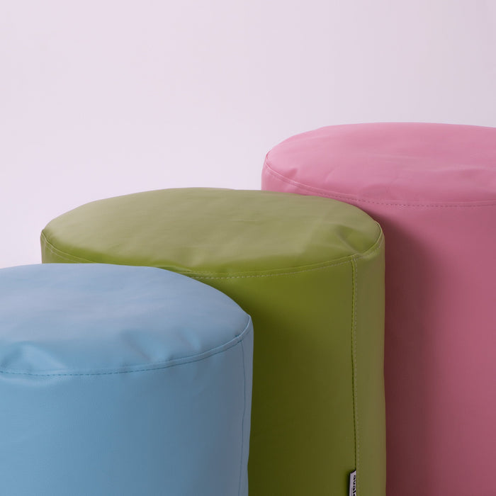 Avalon Pouf Cilindro Jazz Similpelle Diam. 45 cm, Alt. 45 cm