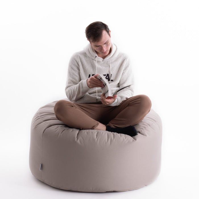 Avalon Pouf Disco 100 Jive Imbottito Made in Italy Diam. 100 cm, Alt. 50 cm