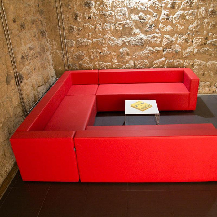 Divano Poltrona 1 posto angolare Puma in Similpelle Mamba dim: 70x70x65 cm