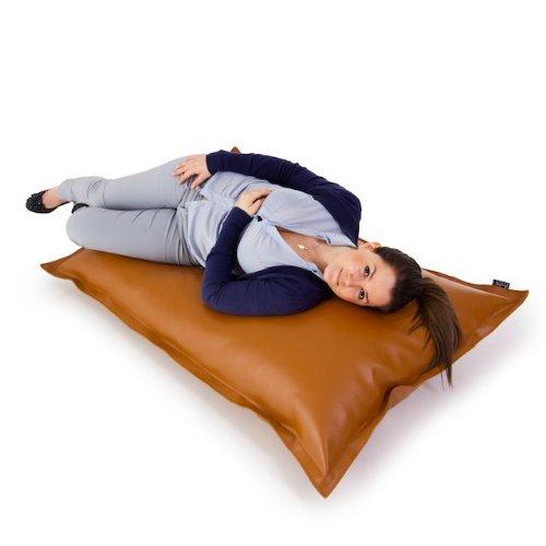 Pouf Poltrona Cuscino Thin medio in finta pelle antimacchia jazz per interno dim.90x135 cm