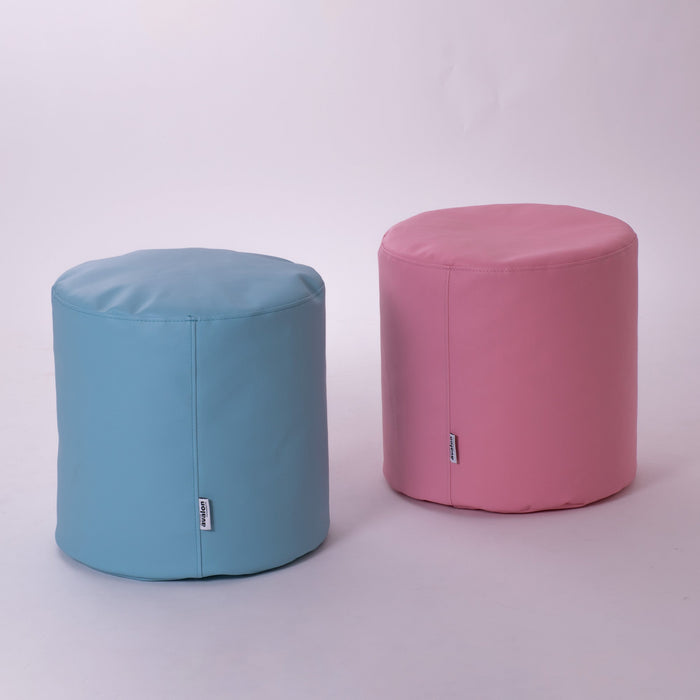Avalon Pouf Cilindro Jazz Similpelle Diam. 45 cm, Alt. 45 cm