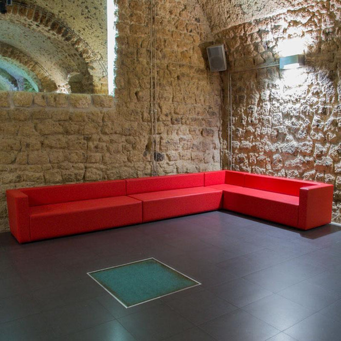 Divano Poltrona 1 posto angolare Puma in Similpelle Mamba dim: 70x70x65 cm