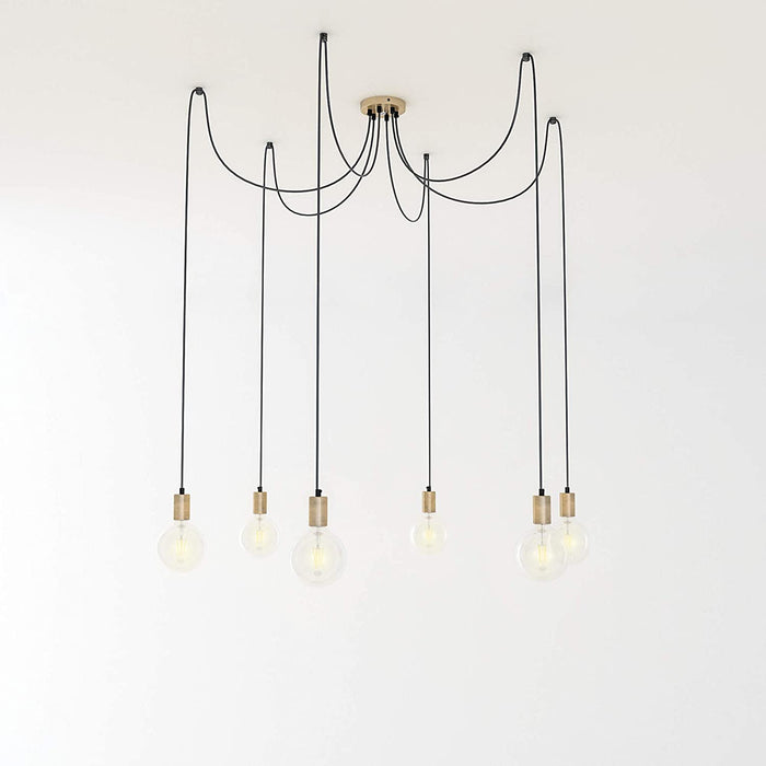 EasyLamp Lampadario con lampada a sospensione moderno [Classe di efficienza energetica A++]