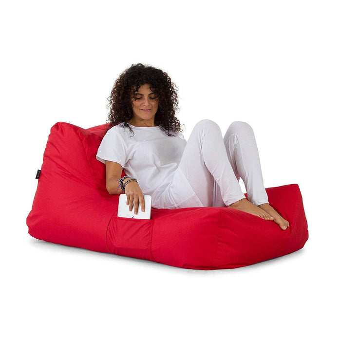 Pouf Poltrona Singola Gaia in tessuto Jive per interno dim 75x120 cm