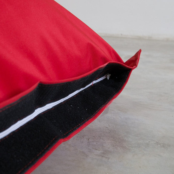 Pouf Shongo grande a forma di triangolo Sfoderabile con sacca interna in tessuto Jive per interno, Antistrappo, Impermeabile, dim: 140x175 cm