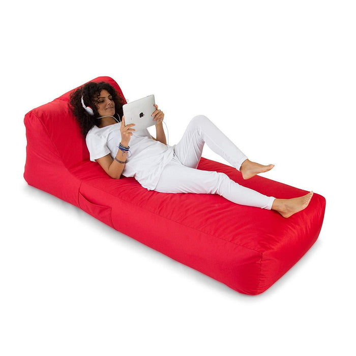 Pouf Lettino Gaia in tessuto Jive per interno dim 190x80 cm