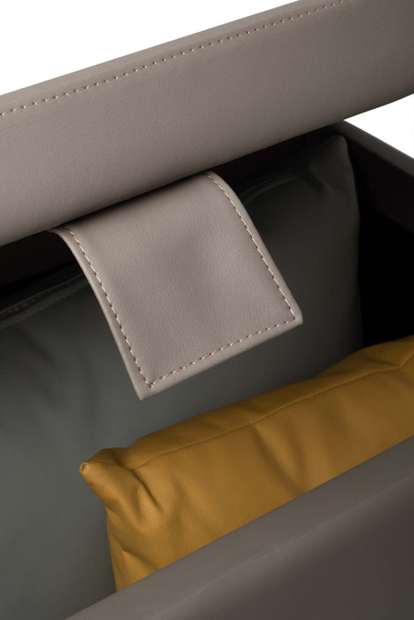 Pouf Contenitore PLUTO 82 cm Finta pelle Trendy - Avalon