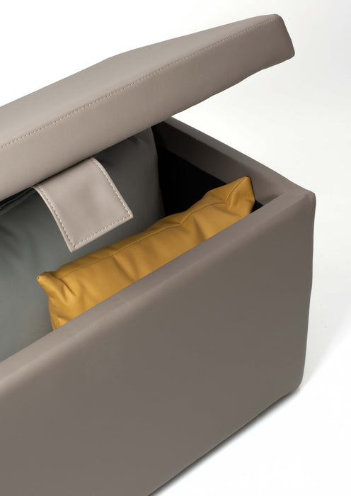 Pouf Contenitore PLUTO 82 cm Finta pelle Trendy - Avalon