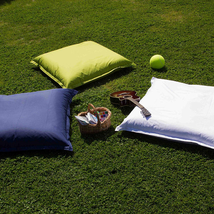 Pouf Cuscino Thin Grande in tessuto antistrappo impermeabile Jive con Sacca interna per interno dim.175x140 cm