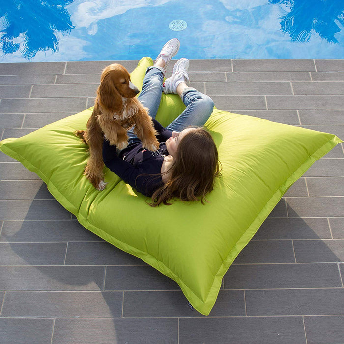 Pouf Cuscino Thin Grande in tessuto antistrappo impermeabile Samba per esterno dim.170x135 cm