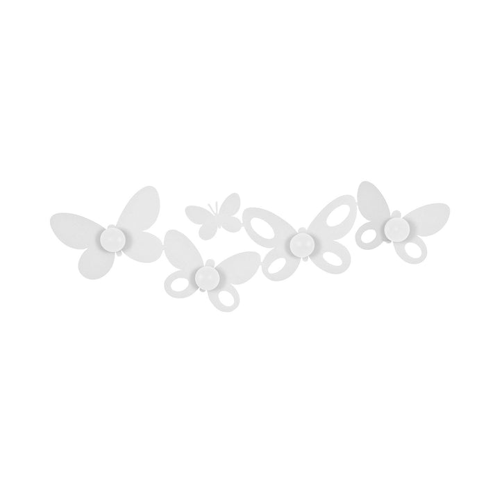 Butterfly - Appendiabiti da parete - Arti e Mestieri