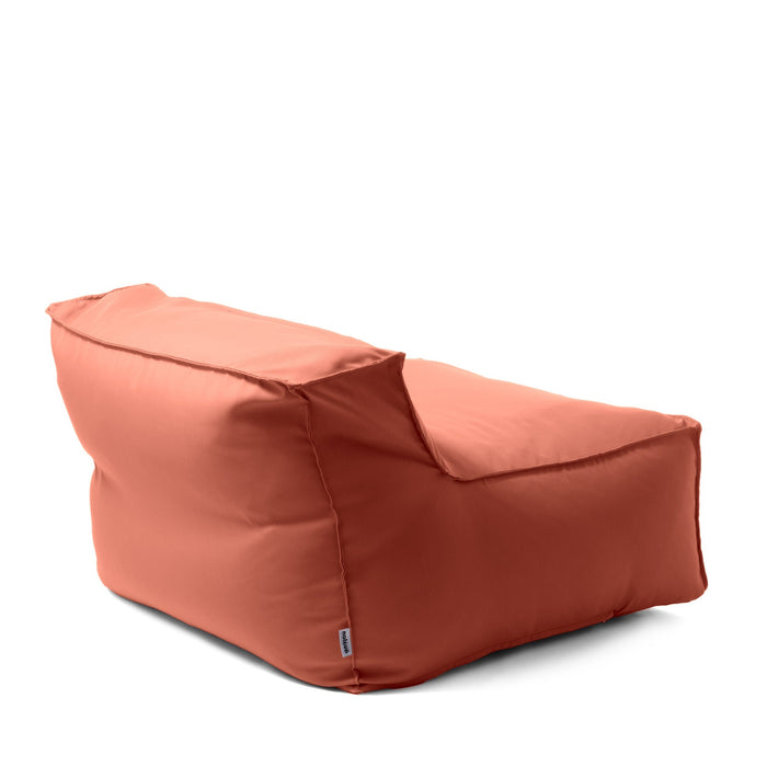 Pouf poltrona 1 posto Deluz Avalon in tessuto Tropical per esterno. Dim: 98x98x65 cm