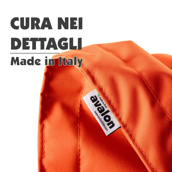 Pouf Cuscino Thin medio sacca vuota in tessuto antistrappo impermeabile Jive per interno dim.135x90 cm
