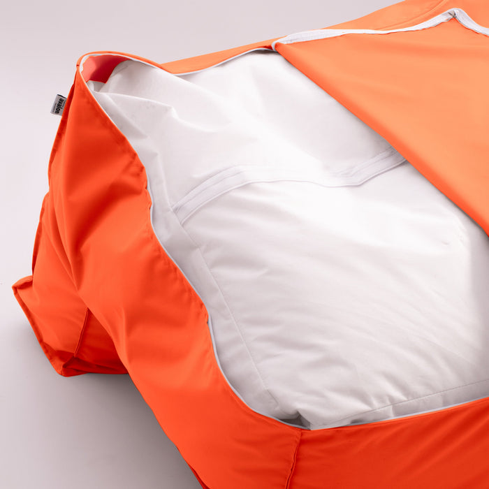 Pouf poltrona 1 posto Deluz per esterno in tessuto poliestere Samba dim: 98x98x65 cm