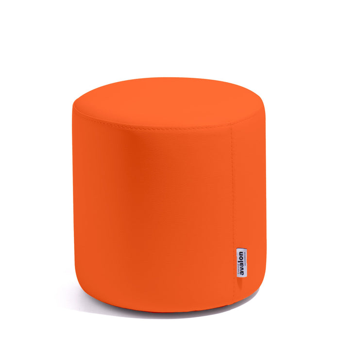 Avalon Tavolino Pouf Rigido Cilindro Similpelle Mamba Trendy Classe 1-IM Ignifugo per Interno ed Esterno. Dim: Ø35 cm X H32 cm