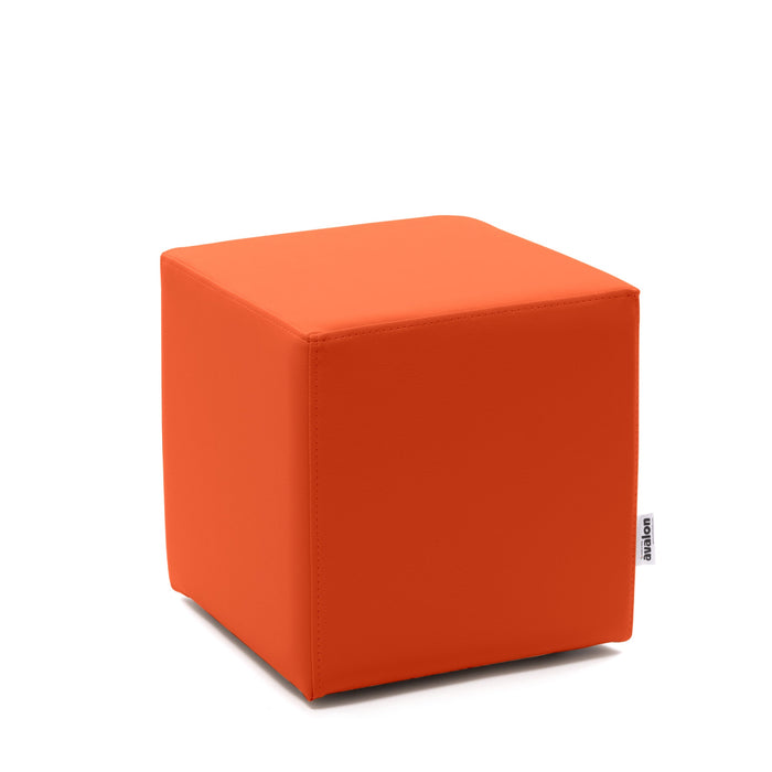 Avalon Pouf Rigido Cubo Similpelle Mamba Trendy Classe 1-IM Ignifugo per Interno ed Esterno. Dim: Larg. 35 cm X Prof. 35 cm X Alt. 35 cm