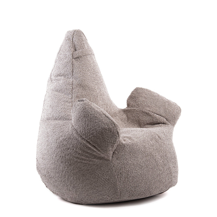 Pouf Poltrona Sacco Grande Ploof Avalon in tessuto Bouclè per interno dim. Ø85 x H90 cm