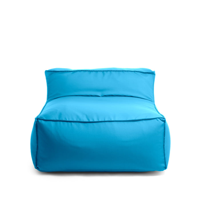 Pouf poltrona 1 posto Deluz Avalon in tessuto Tropical per esterno. Dim: 98x98x65 cm