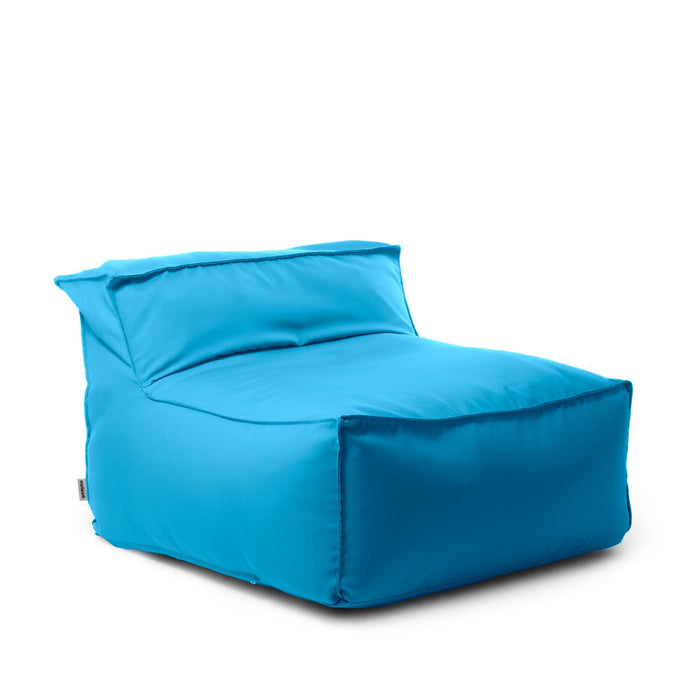 Pouf poltrona 1 posto Deluz Avalon in tessuto Tropical per esterno. Dim: 98x98x65 cm
