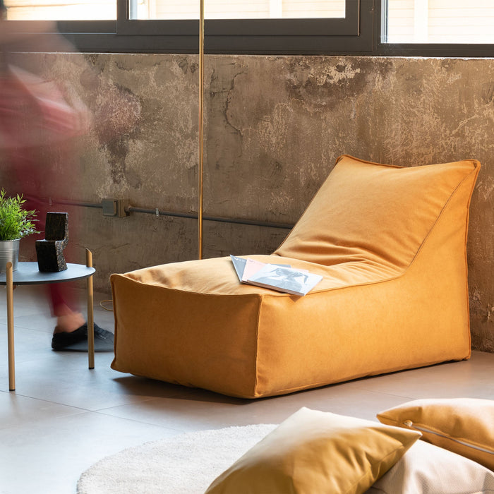 Pouf Poltrona Badd in tessuto antimacchia Dali Dim. 70x105 cm