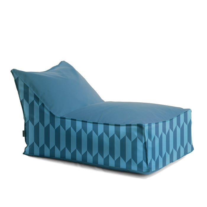 Pouf Poltrona Badd in tessuto Geometrica per interno e per esterno Dim. 70x105 cm