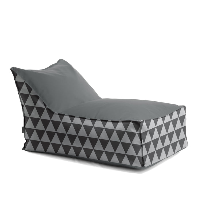 Pouf Poltrona Badd in tessuto Geometrica per interno e per esterno Dim. 70x105 cm