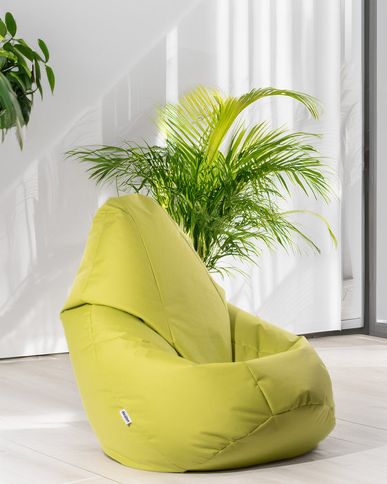 Pouf Poltrona Sacco Grande Sfoderabile con sacca interna BAG L Jive in tessuto per interno, Antistrappo, Impermeabile - Ø80 x H125 cm