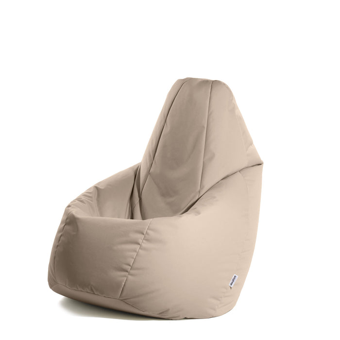 Pouf Poltrona Sacco Grande Sfoderabile con sacca interna BAG L in tessuto Samba per esterno Antistrappo, Impermeabile Ø80 x 125 cm