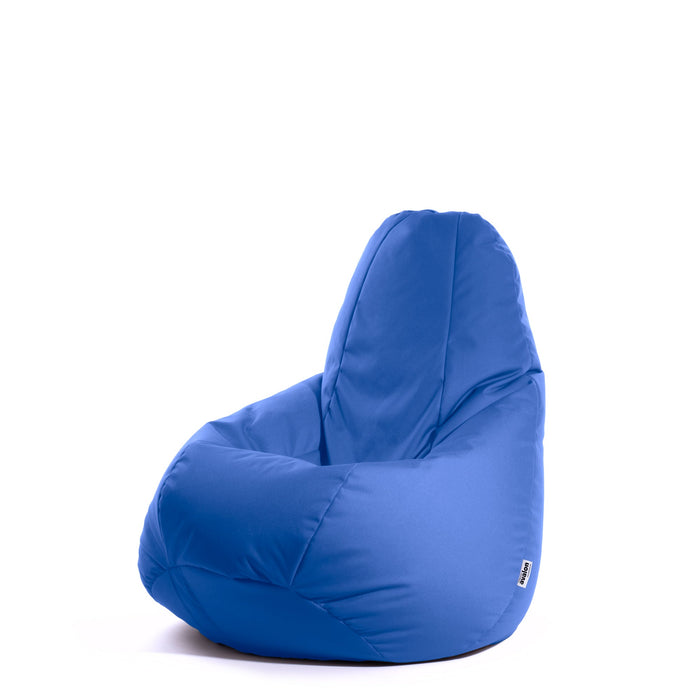 Pouf Poltrona Sacco piccola Sfoderabile con sacca interna BAG M in tessuto Samba per esterno, Antistrappo, Impermeabile, Ø68 x 107 cm