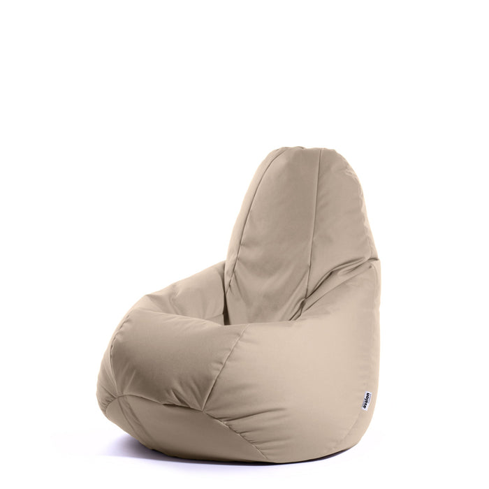 Pouf Poltrona Sacco piccola Sfoderabile con sacca interna BAG M in tessuto Samba per esterno, Antistrappo, Impermeabile, Ø68 x 107 cm