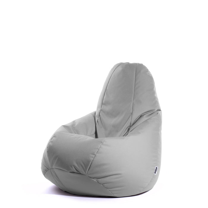 Pouf Poltrona Sacco piccola Sfoderabile con sacca interna BAG M in tessuto Samba per esterno, Antistrappo, Impermeabile, Ø68 x 107 cm