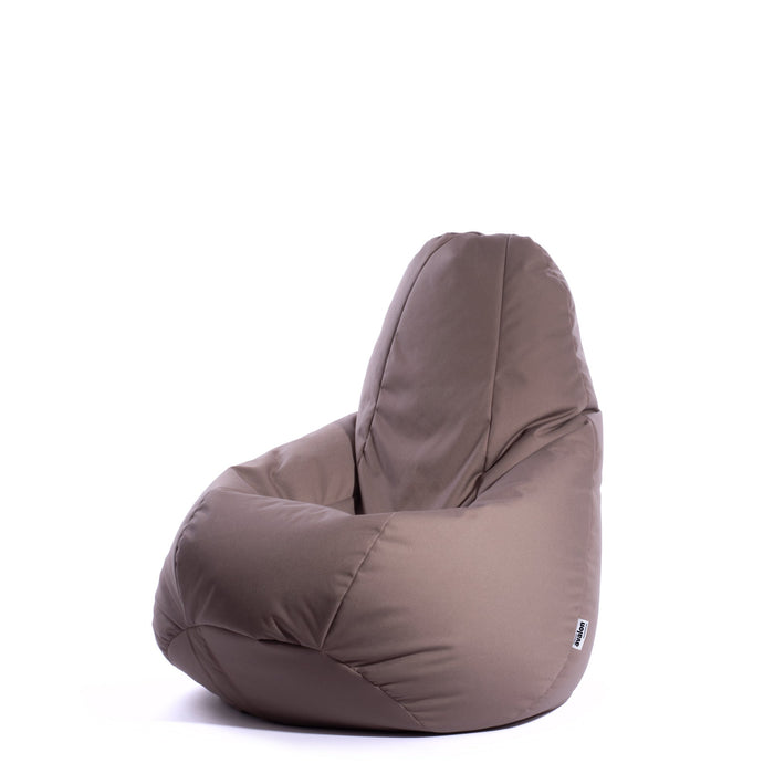 Pouf Poltrona Sacco piccola Sfoderabile con sacca interna BAG M in tessuto Samba per esterno, Antistrappo, Impermeabile, Ø68 x 107 cm