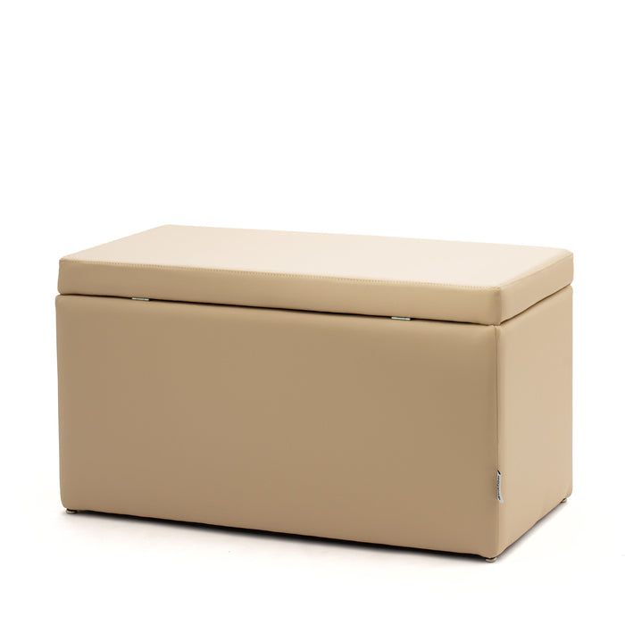 Pouf Contenitore PLUTO 82 cm Finta pelle Trendy - Avalon