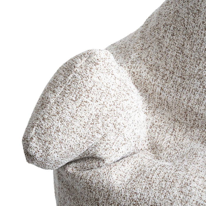 Pouf Poltrona Sacco Gigante XL Ploof Avalon in tessuto Grisaglia per interno dim. Ø95 x H105 cm