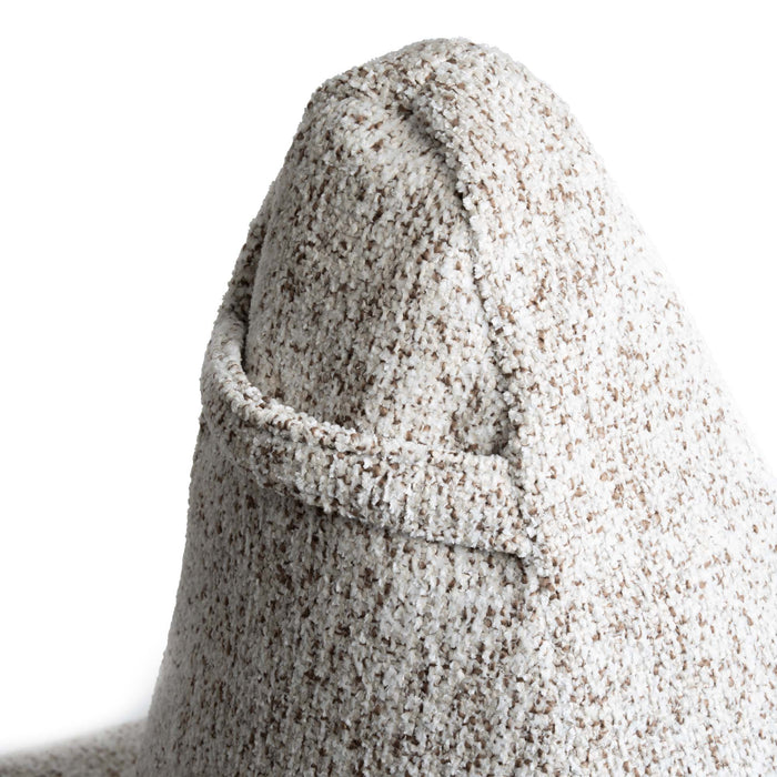 Pouf Poltrona Sacco Super Gigante XXL Ploof Avalon in tessuto Grisaglia per interno dim. Ø105 x H115 cm
